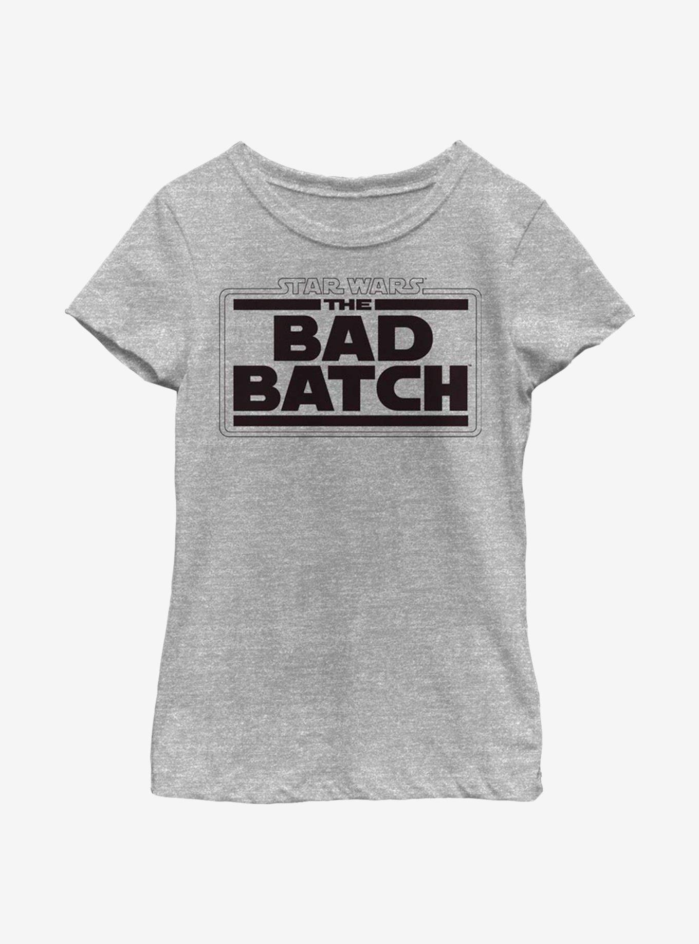 Star Wars: The Bad Batch Bad Logo Youth Girls T-Shirt, ATH HTR, hi-res