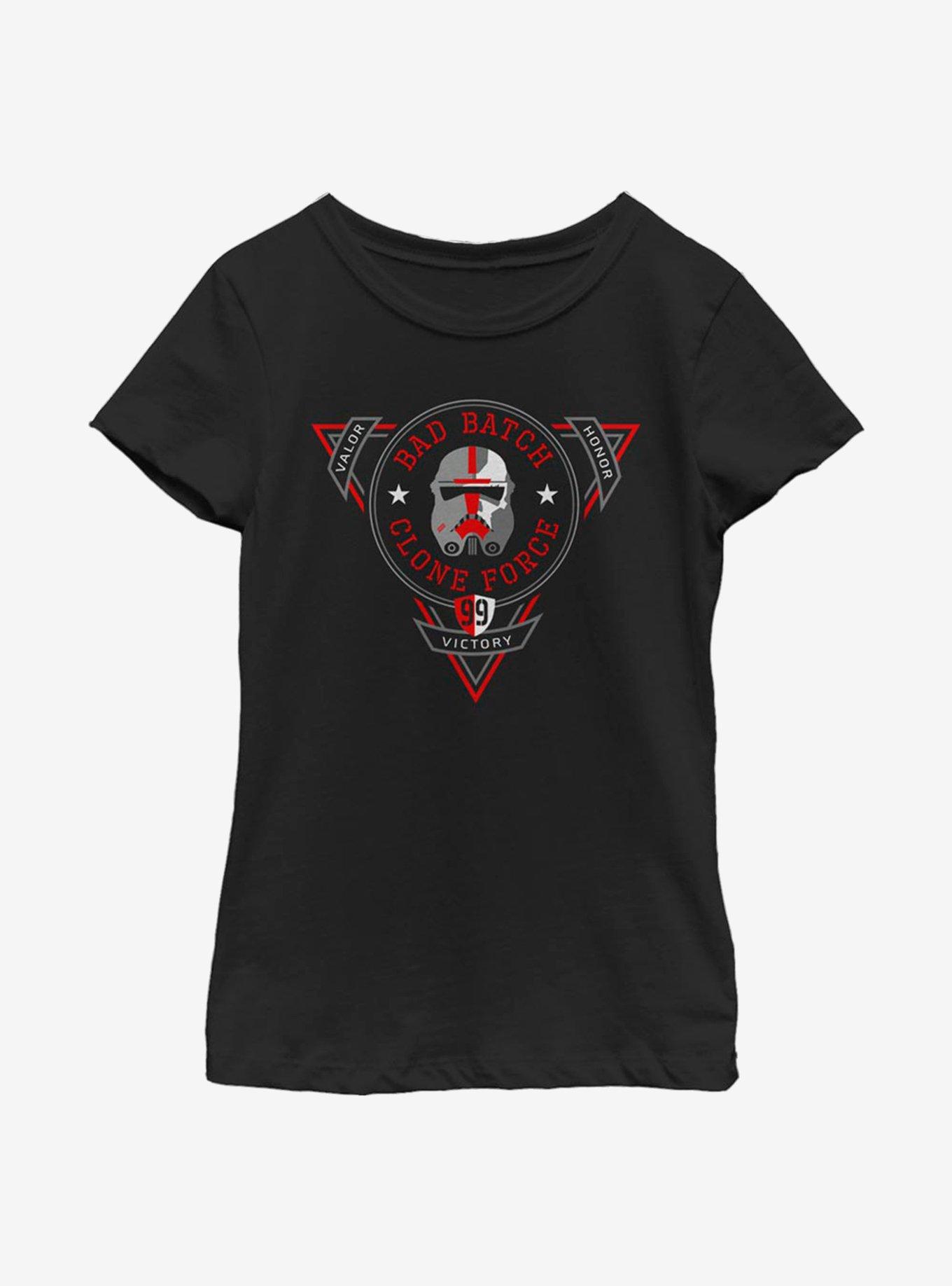Star Wars: The Bad Batch Badge Of Clones Youth Girls T-Shirt, , hi-res