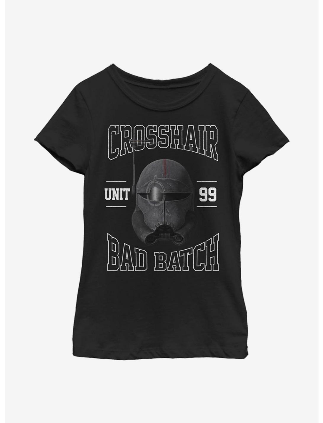 Star Wars: The Bad Batch Crosshair Youth Girls T-Shirt, BLACK, hi-res