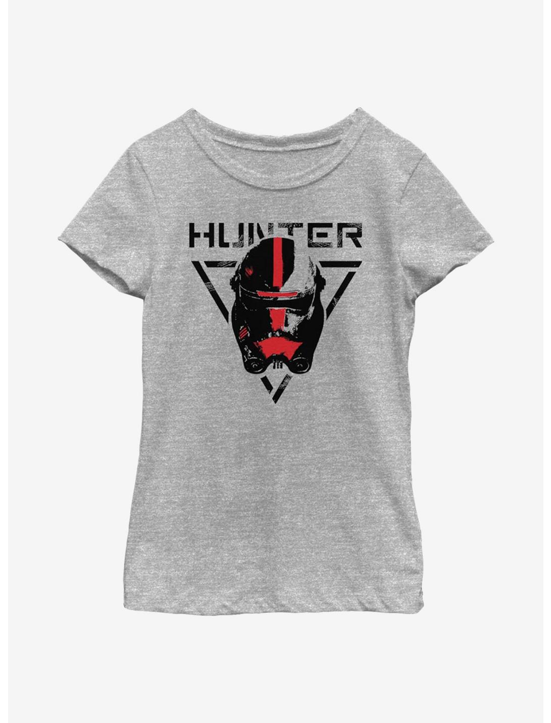 Star Wars: The Bad Batch Hunter Youth Girls T-Shirt, ATH HTR, hi-res
