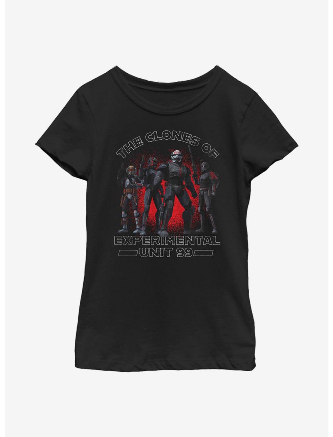 Star Wars: The Bad Batch Unit 99 Clones Youth Girls T-Shirt, BLACK, hi-res