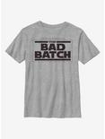 Star Wars: The Bad Batch Bad Logo Youth T-Shirt, ATH HTR, hi-res