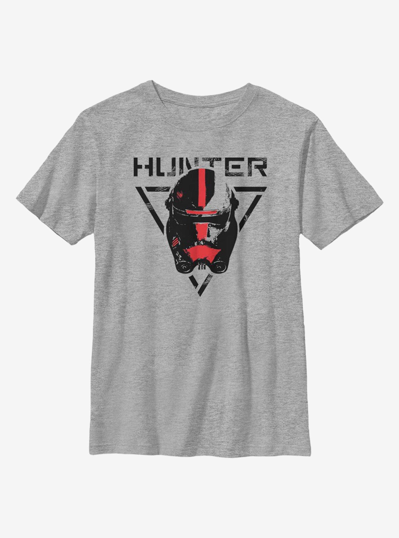 Star Wars: The Bad Batch Hunter Youth T-Shirt, ATH HTR, hi-res