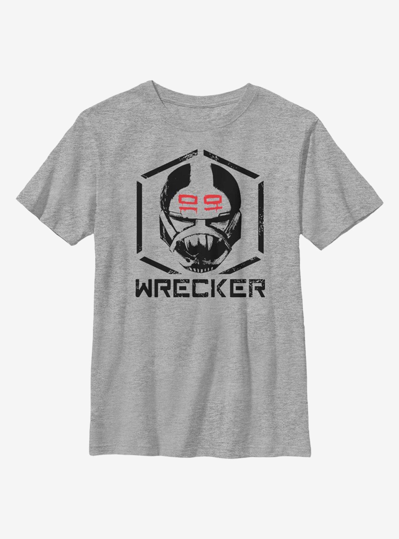 Star Wars: The Bad Batch Wrecker Youth T-Shirt, ATH HTR, hi-res