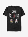 Star Wars: The Bad Batch Helmet Group T-Shirt, BLACK, hi-res
