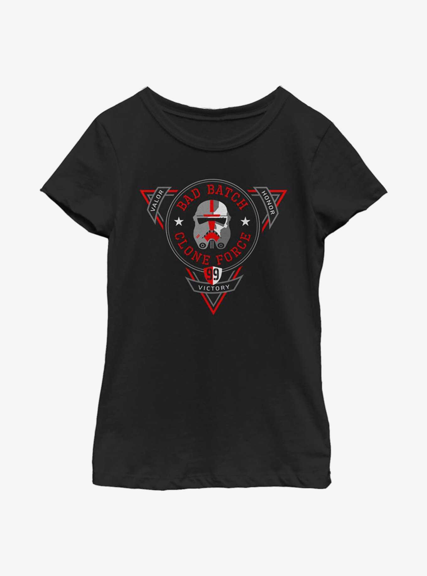 Star Wars: The Bad Batch Badge Of Clones Youth Girls T-Shirt, , hi-res