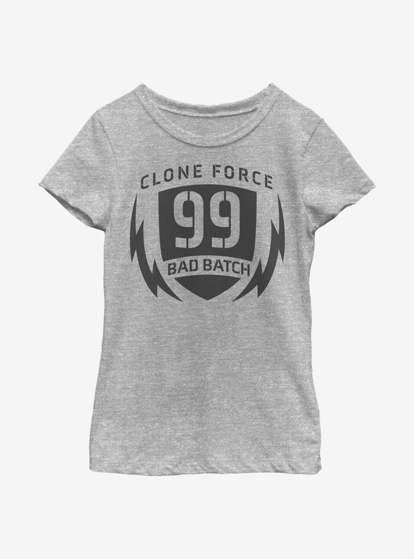 Star Wars: The Bad Batch Clone Force Badge Youth Girls T-Shirt, , hi-res