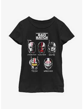 Star Wars: The Bad Batch Helmet Group Youth Girls T-Shirt, , hi-res