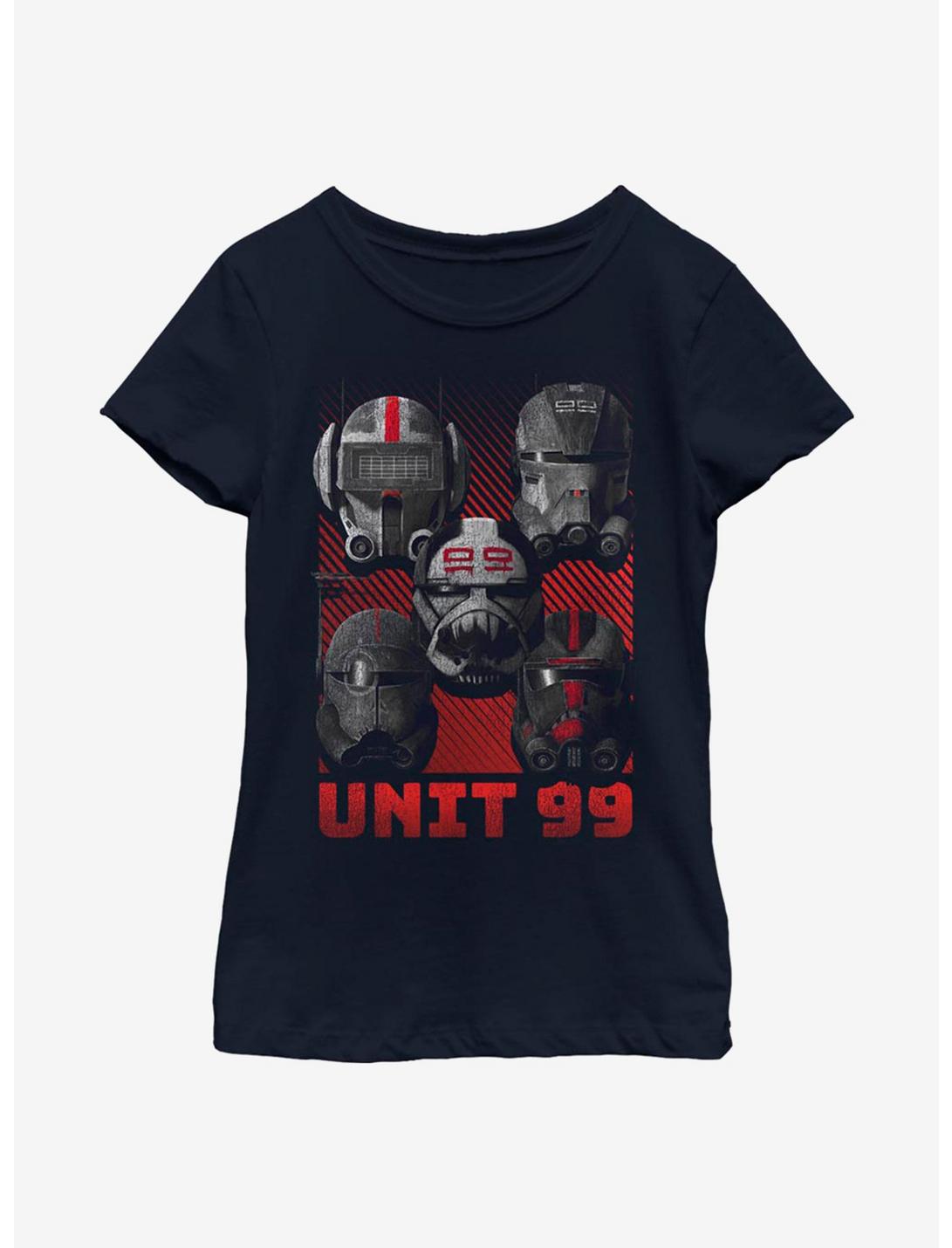 Star Wars: The Bad Batch Unit 99 Youth Girls T-Shirt, NAVY, hi-res