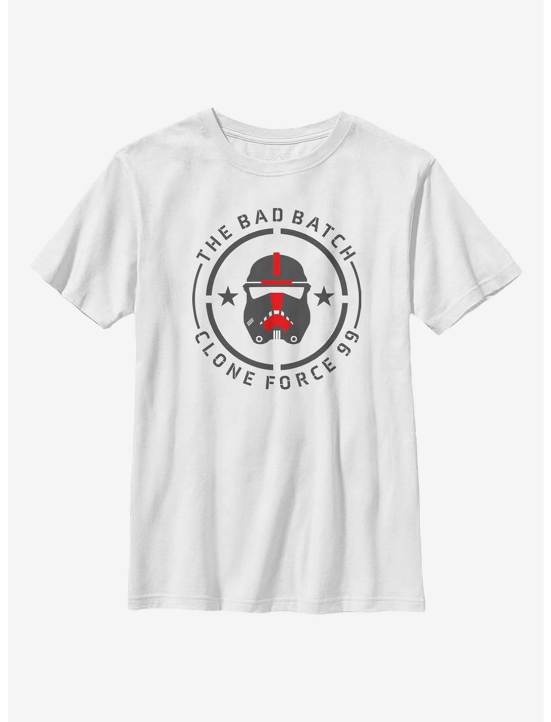 Star Wars: The Bad Batch BB Badge Clone Youth T-Shirt, WHITE, hi-res