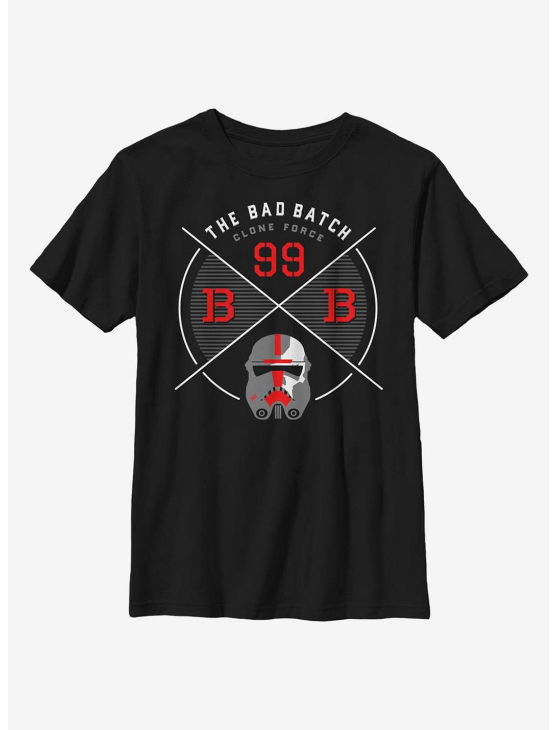 Star Wars: The Bad Batch The Bad Badge Youth T-Shirt, BLACK, hi-res