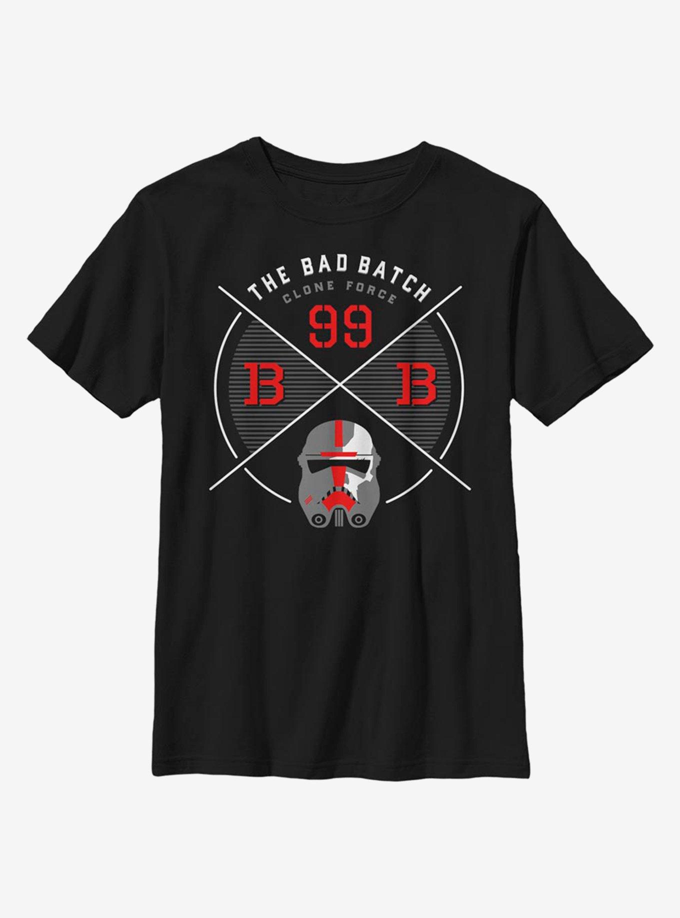 Star Wars: The Bad Batch The Bad Badge Youth T-Shirt, BLACK, hi-res