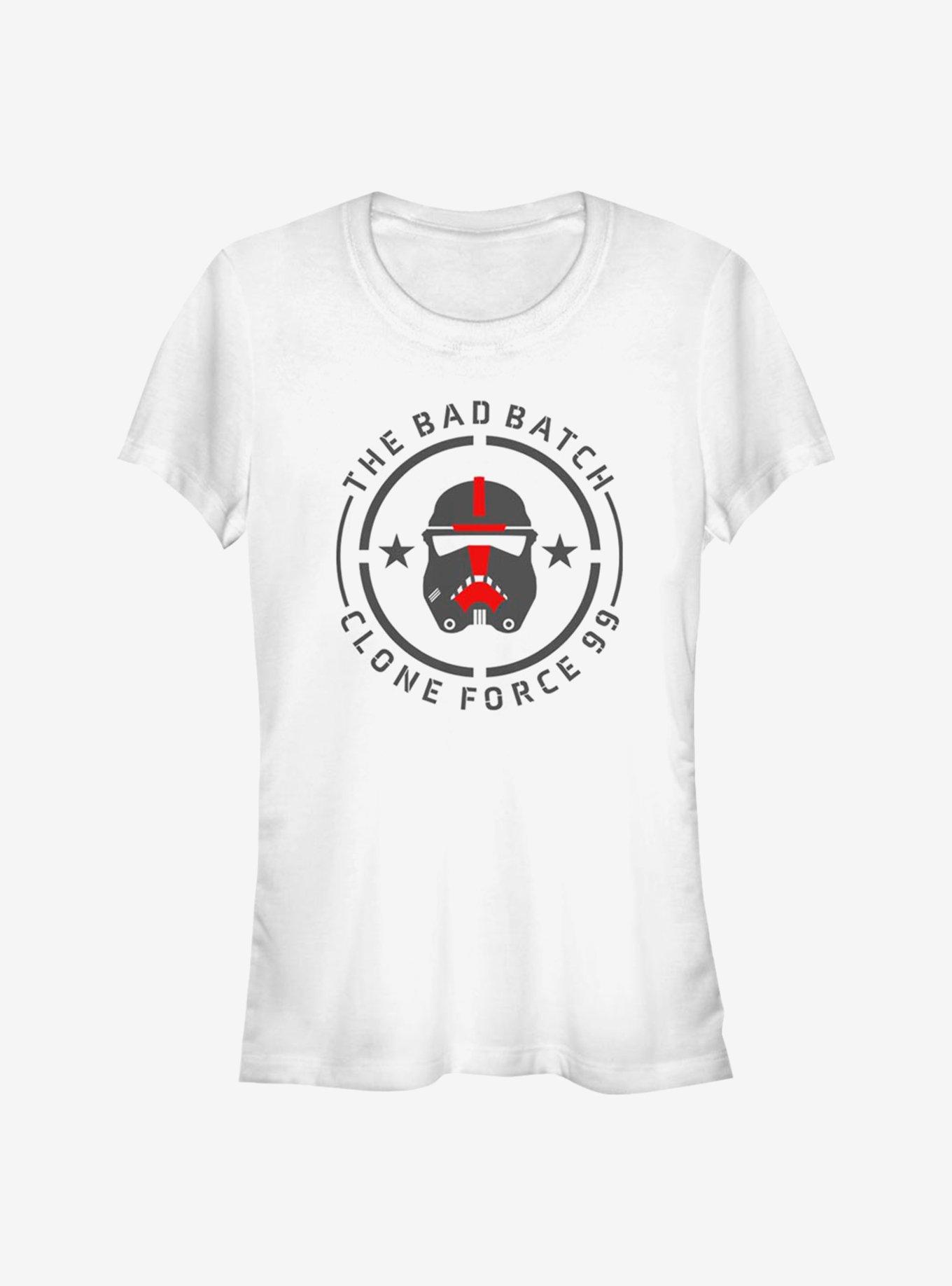 Star Wars: The Bad Batch Badge Clone Girls T-Shirt, WHITE, hi-res