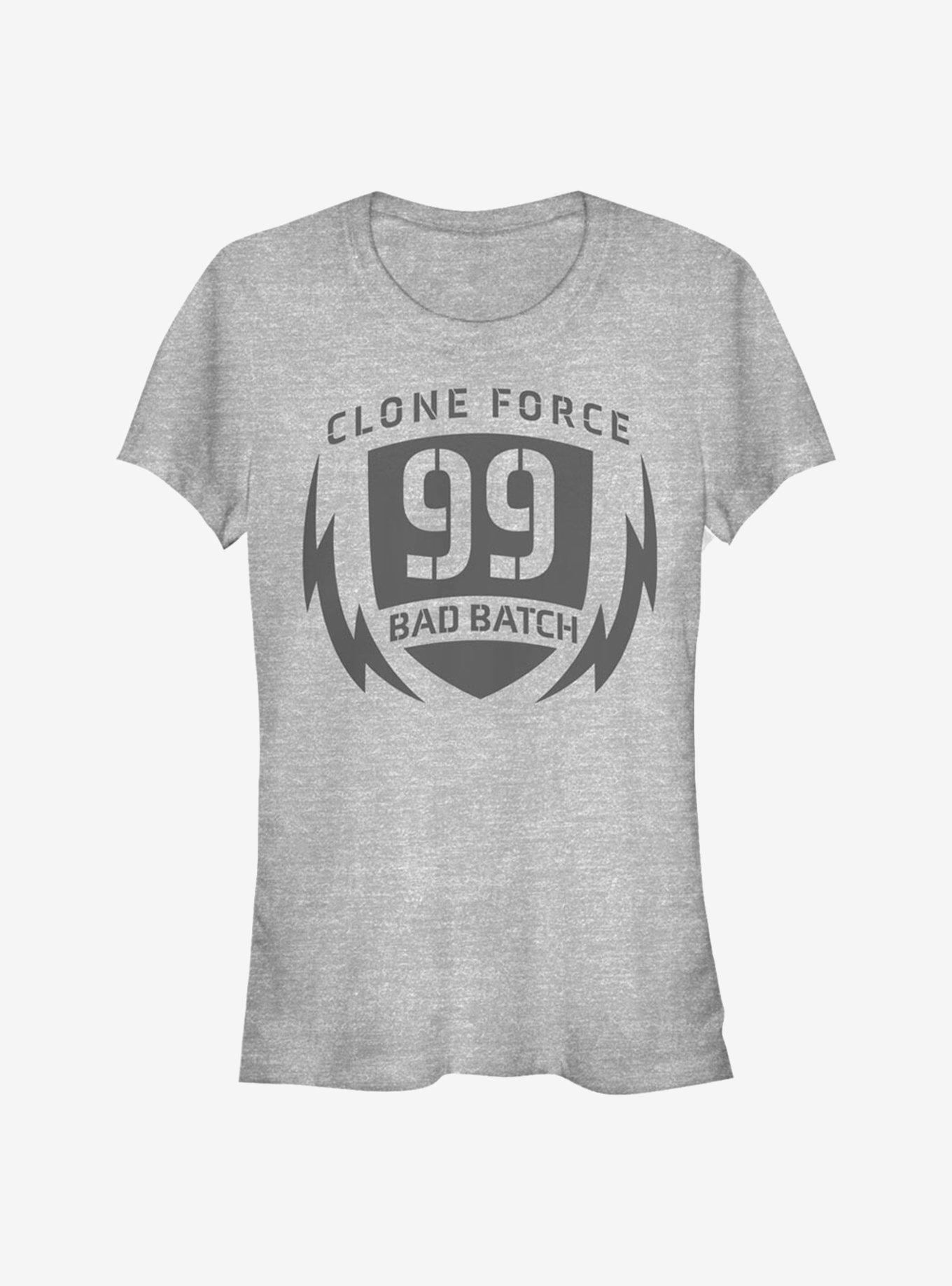 Star Wars: The Bad Batch Clone Force Badge Girls T-Shirt, ATH HTR, hi-res