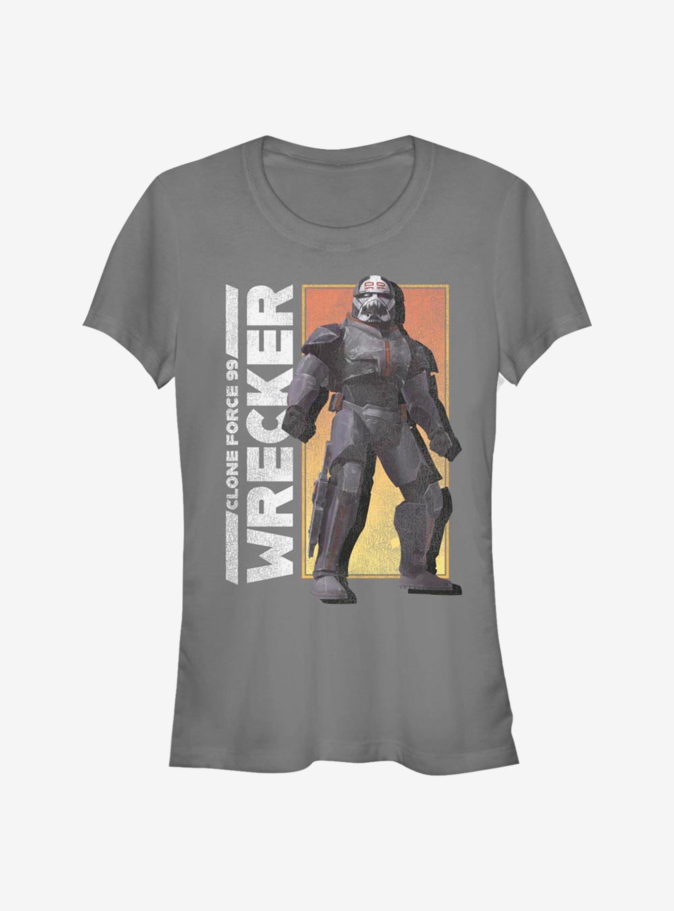 Star Wars: The Bad Batch Wrecker Girls T-Shirt, CHARCOAL, hi-res