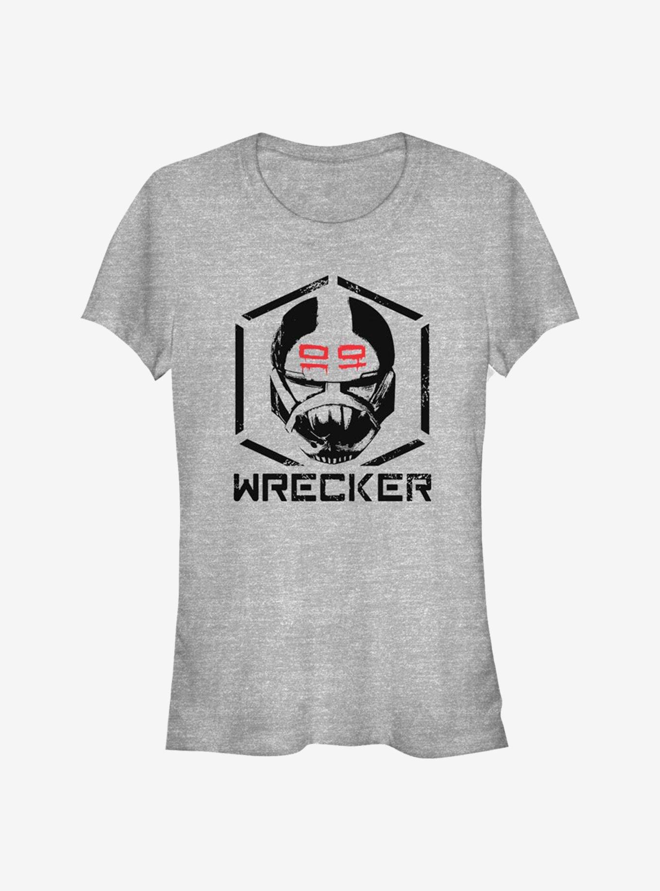 Star Wars: The Bad Batch Wrecker Girls T-Shirt, ATH HTR, hi-res