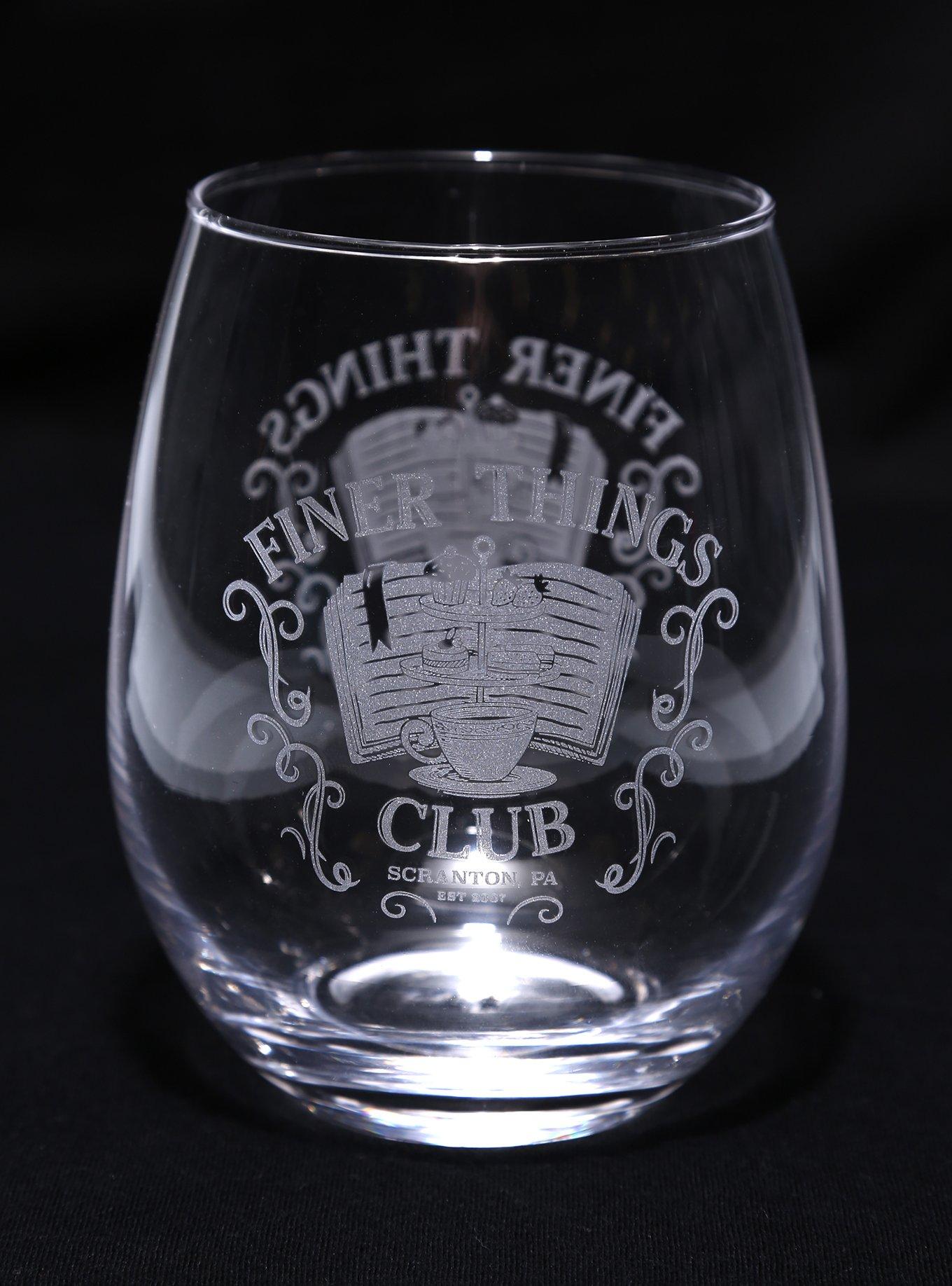 The Office Finer Things Club Wine Glass - BoxLunch Exclusive, , hi-res