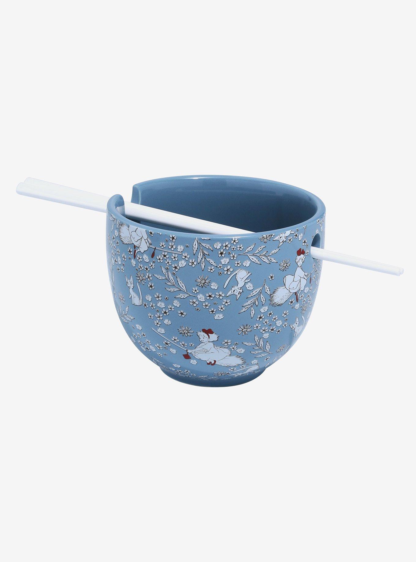 Her Universe Studio Ghibli Kiki's Delivery Service Floral Ramen Bowl with Chopsticks, , hi-res