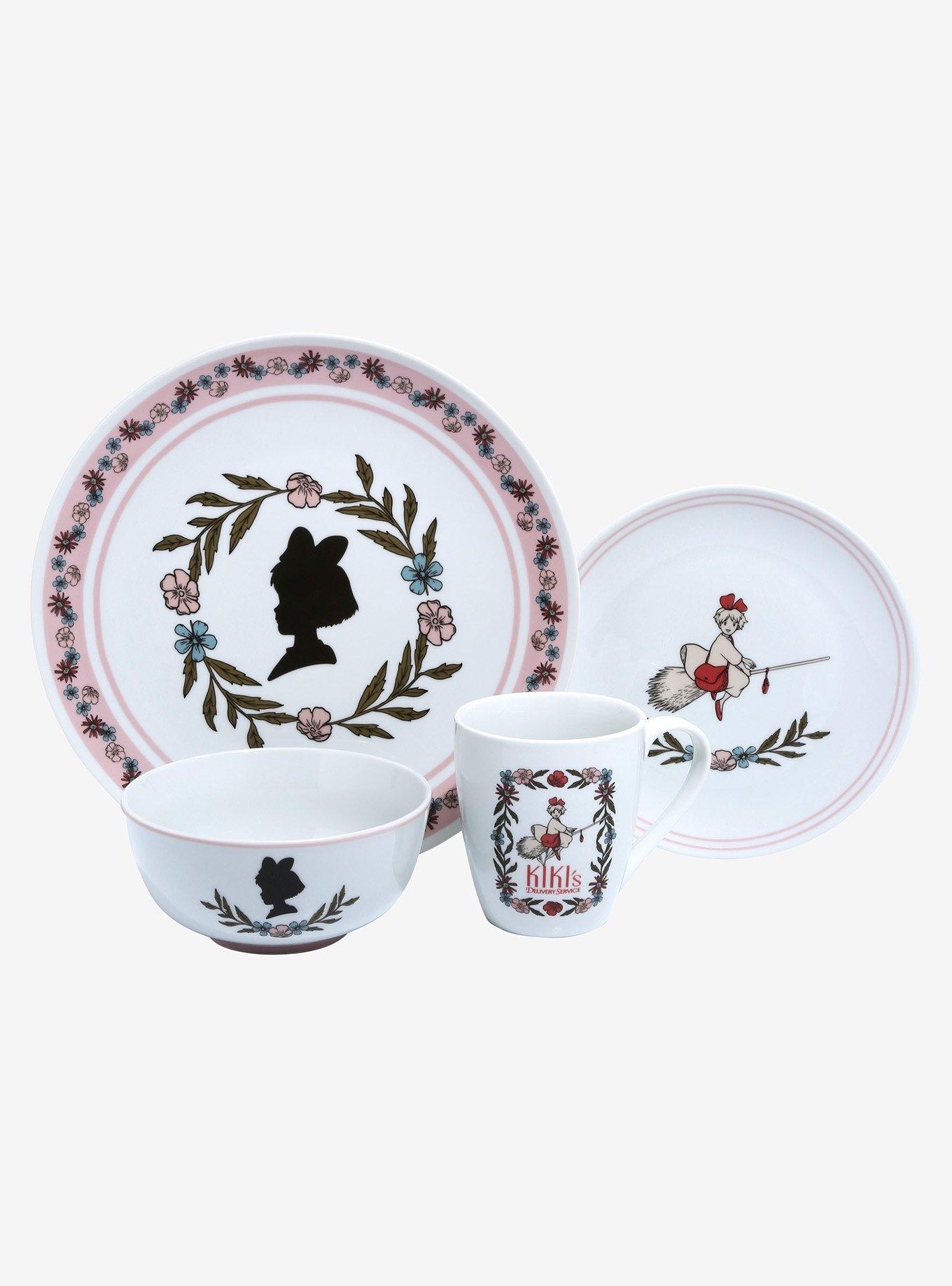 Studio Ghibli Kiki's Delivery Service Floral Dinnerware Set