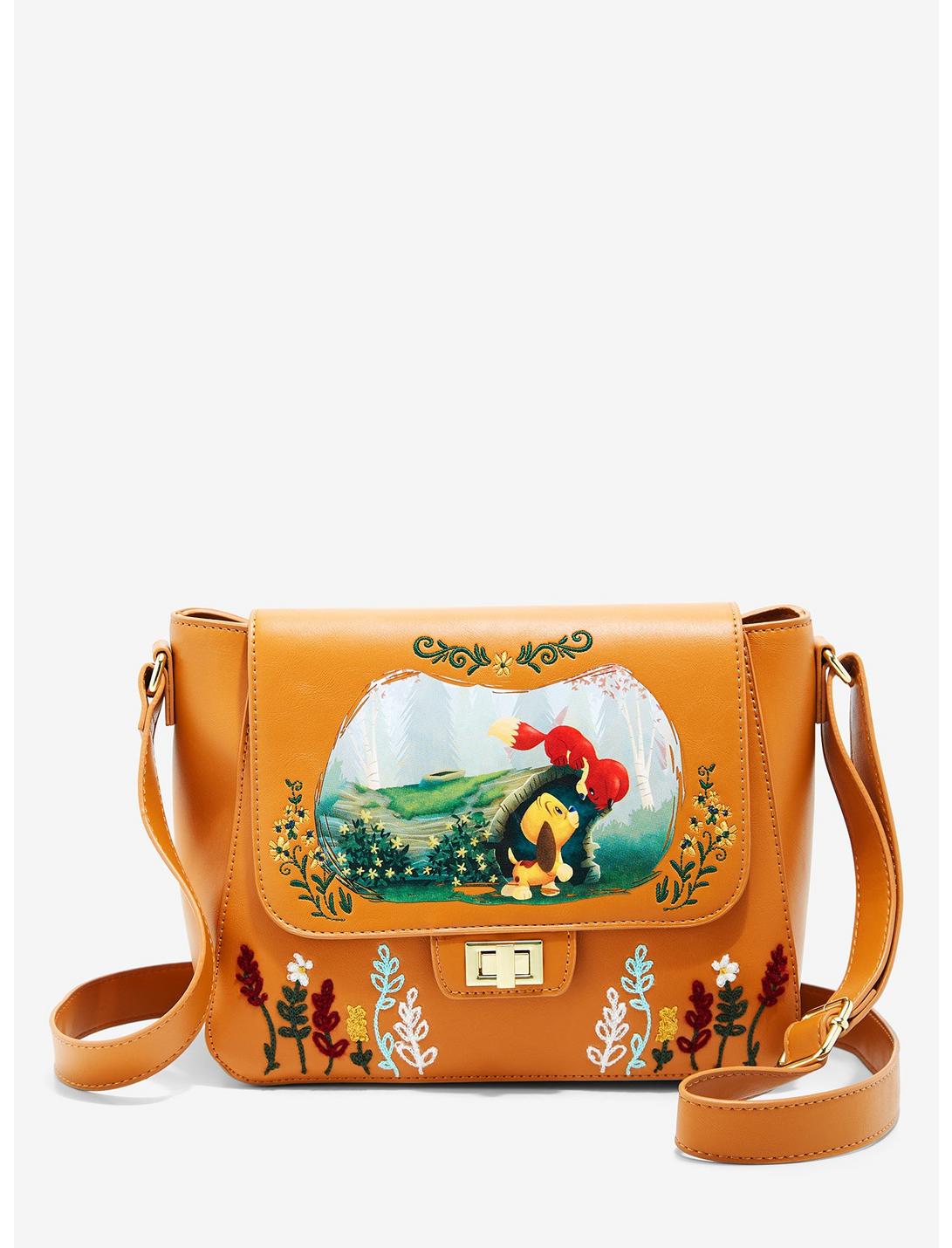 Her Universe Disney The Fox and the Hound Floral Crossbody Bag - BoxLunch Exclusive, , hi-res
