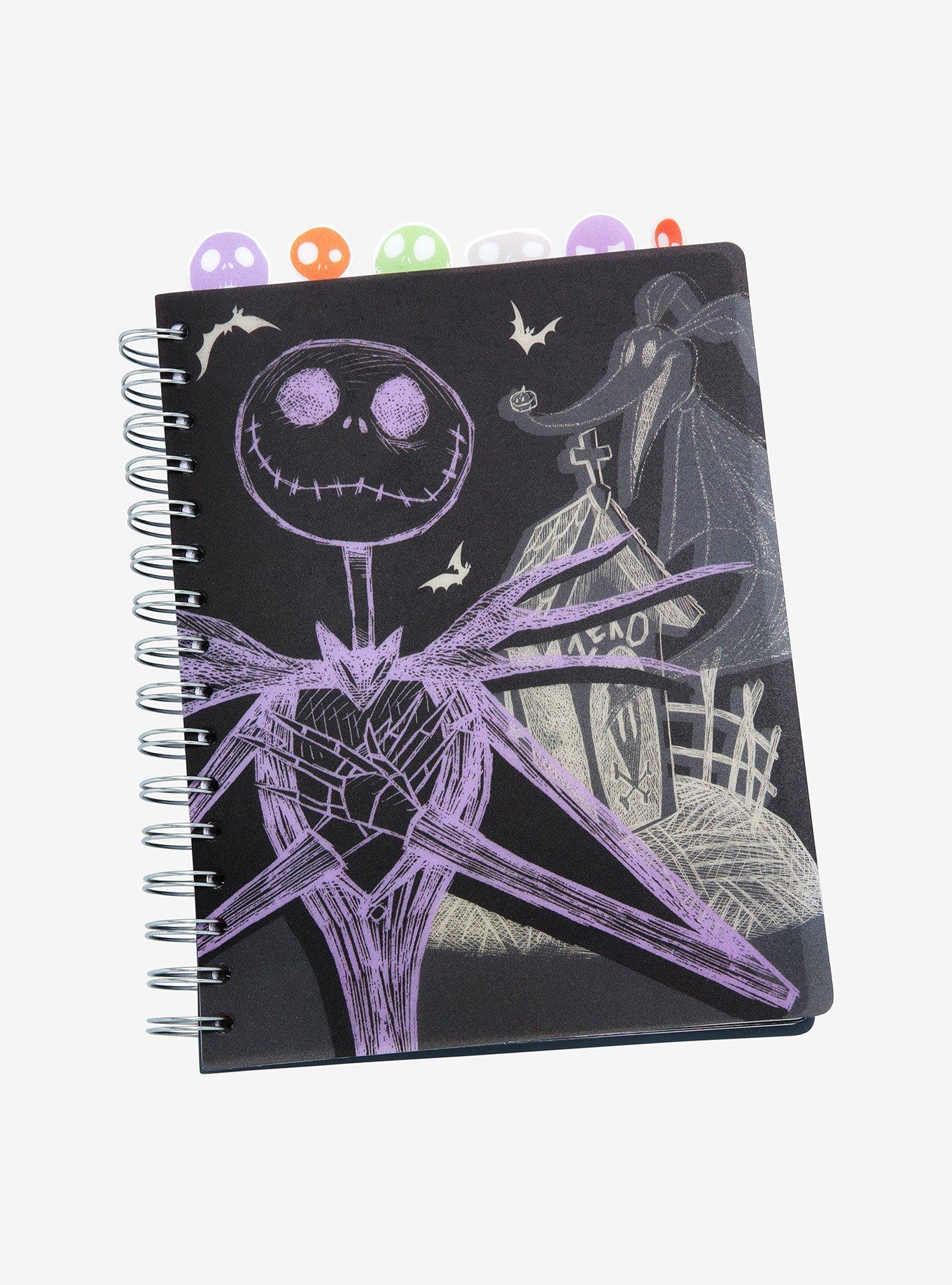 Disney The Nightmare Before Christmas Chalkboard Jack & Zero Tab Journal, , hi-res