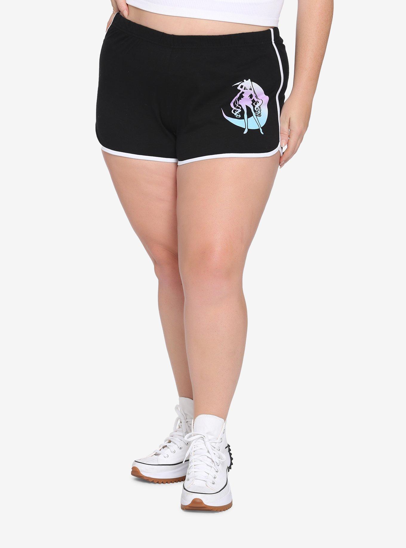 Sailor Moon Crystal Ombre Transformation Girls Soft Shorts Plus Size, MULTI, hi-res