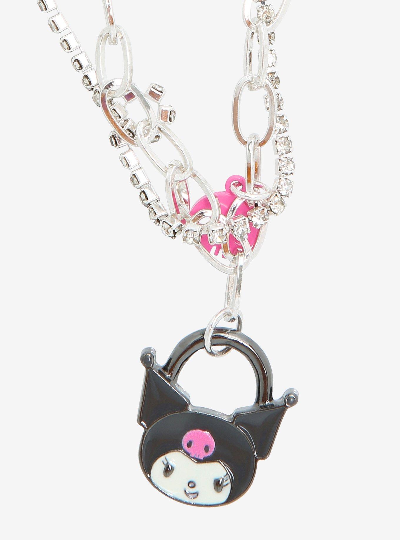 Kuromi Padlock Chain Choker Necklace, , hi-res