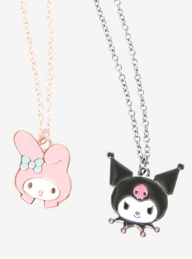 My Melody Kuromi Best Friends Necklace Set Hot Topic