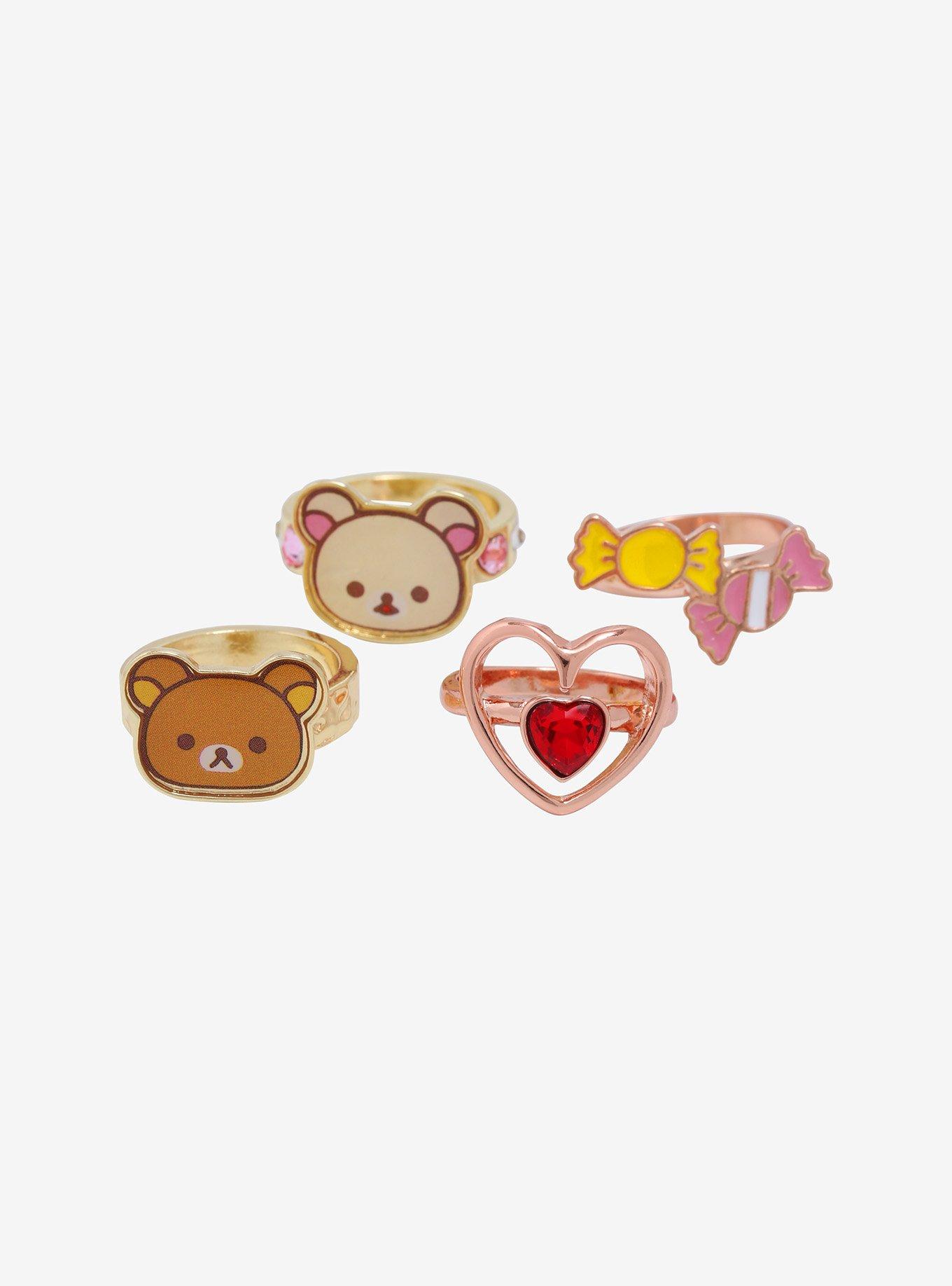 Rilakkuma Candy Heart Ring Set Hot Topic