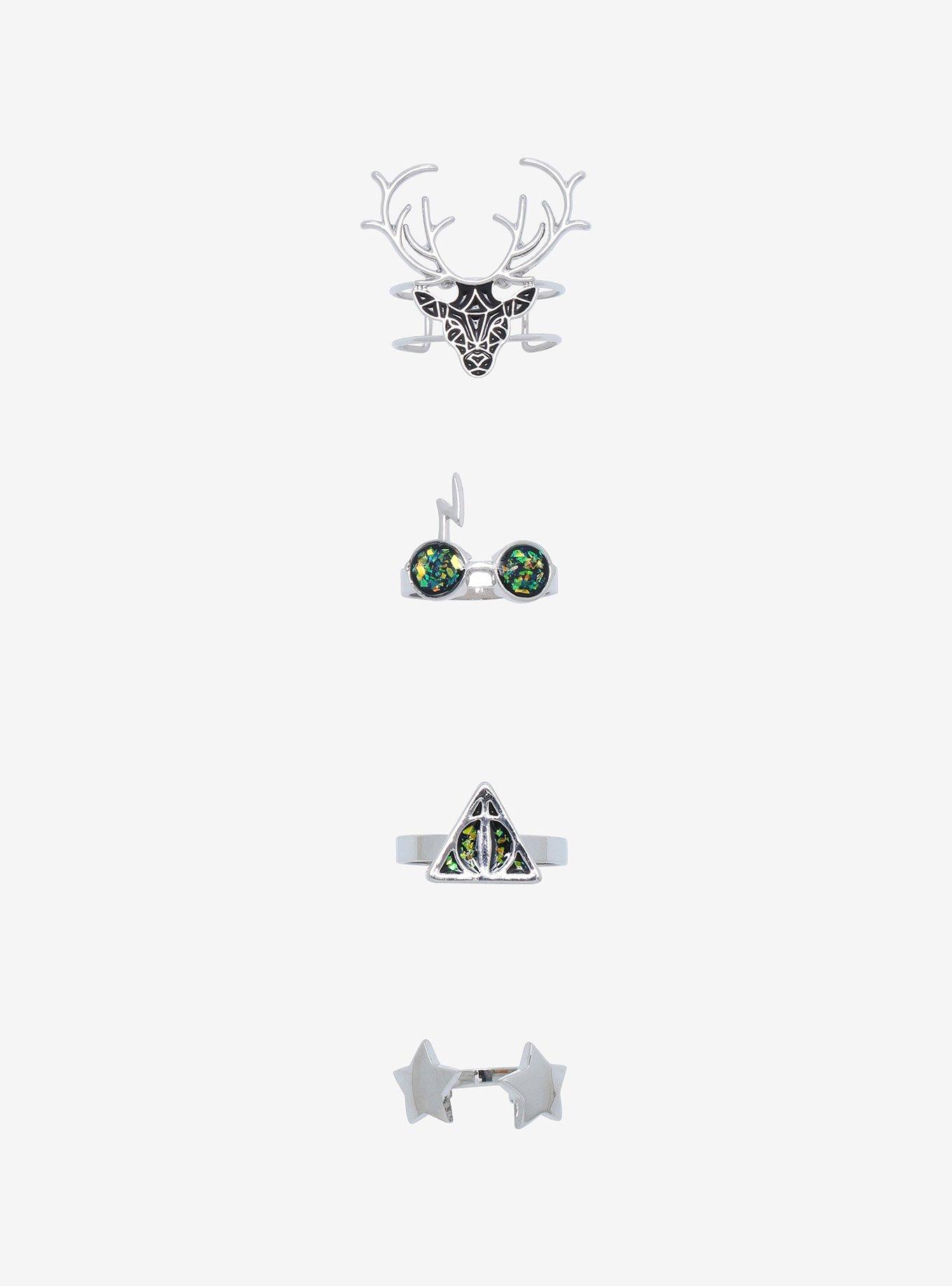 Harry Potter Dark Opal Icons Ring Set, , hi-res