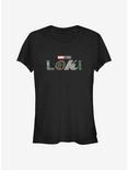 Marvel Loki Logo Girls T-Shirt, BLACK, hi-res