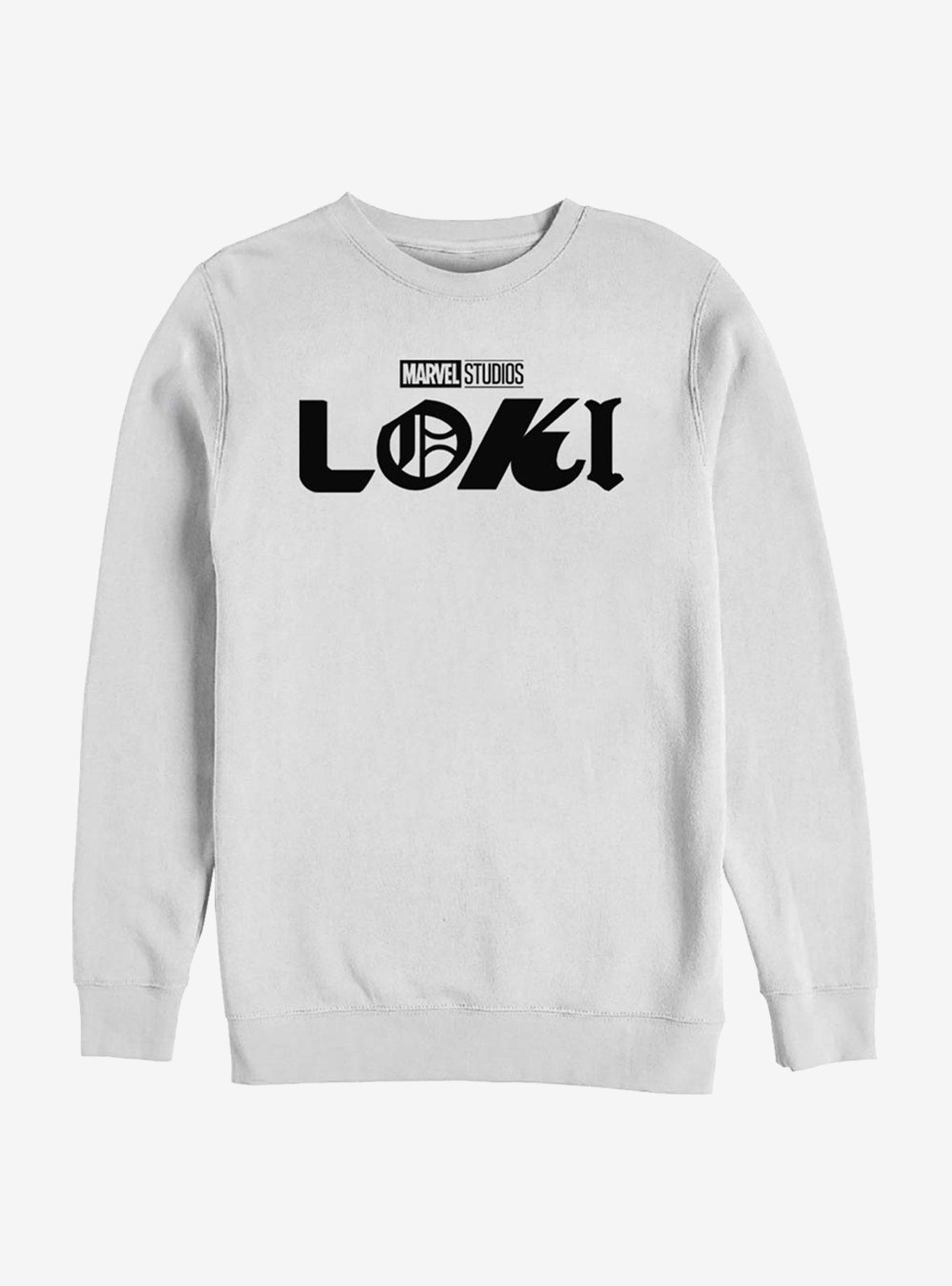 Marvel Loki Logo Crew Sweatshirt, WHITE, hi-res