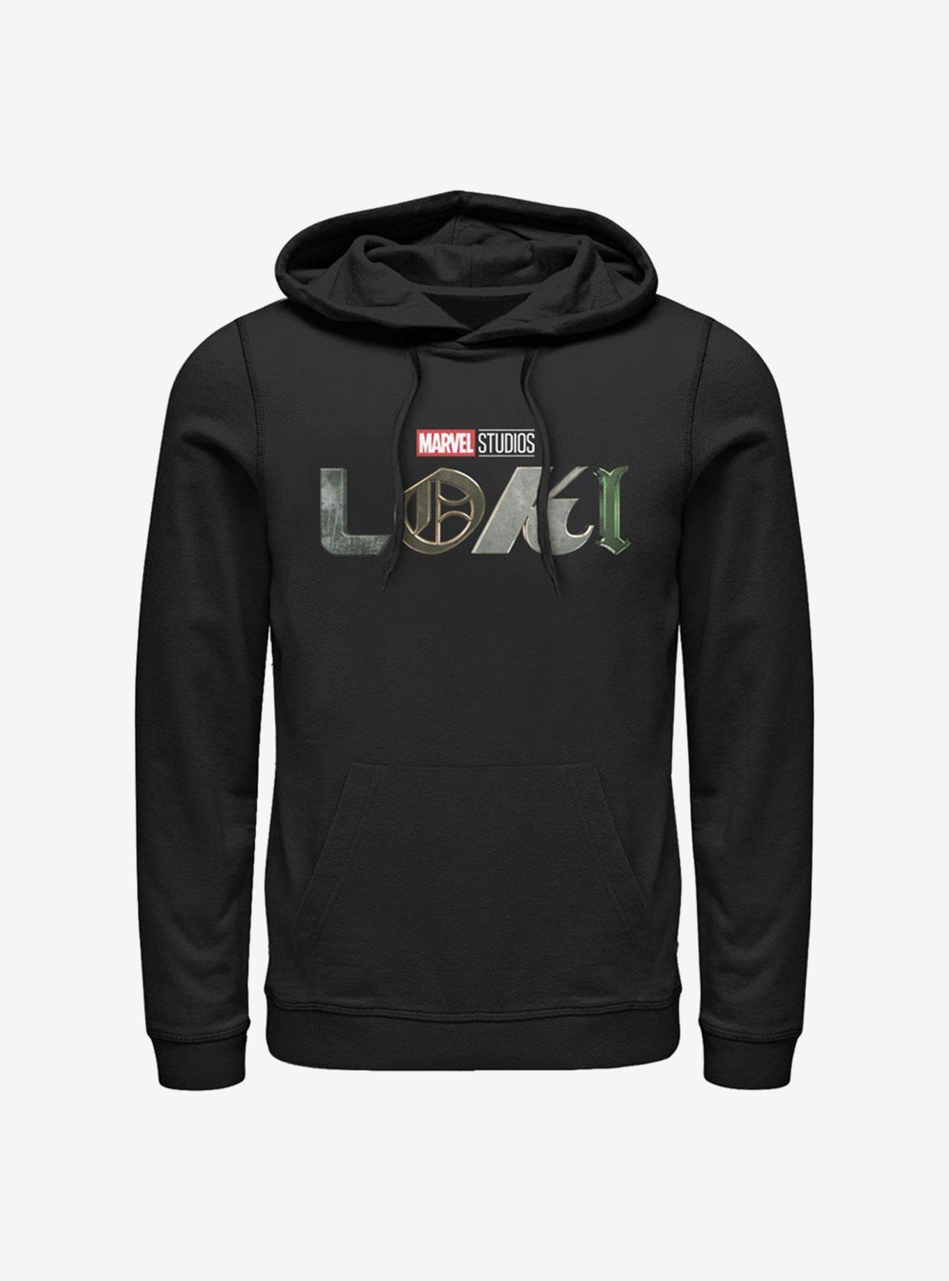 Marvel Loki Logo Hoodie, BLACK, hi-res