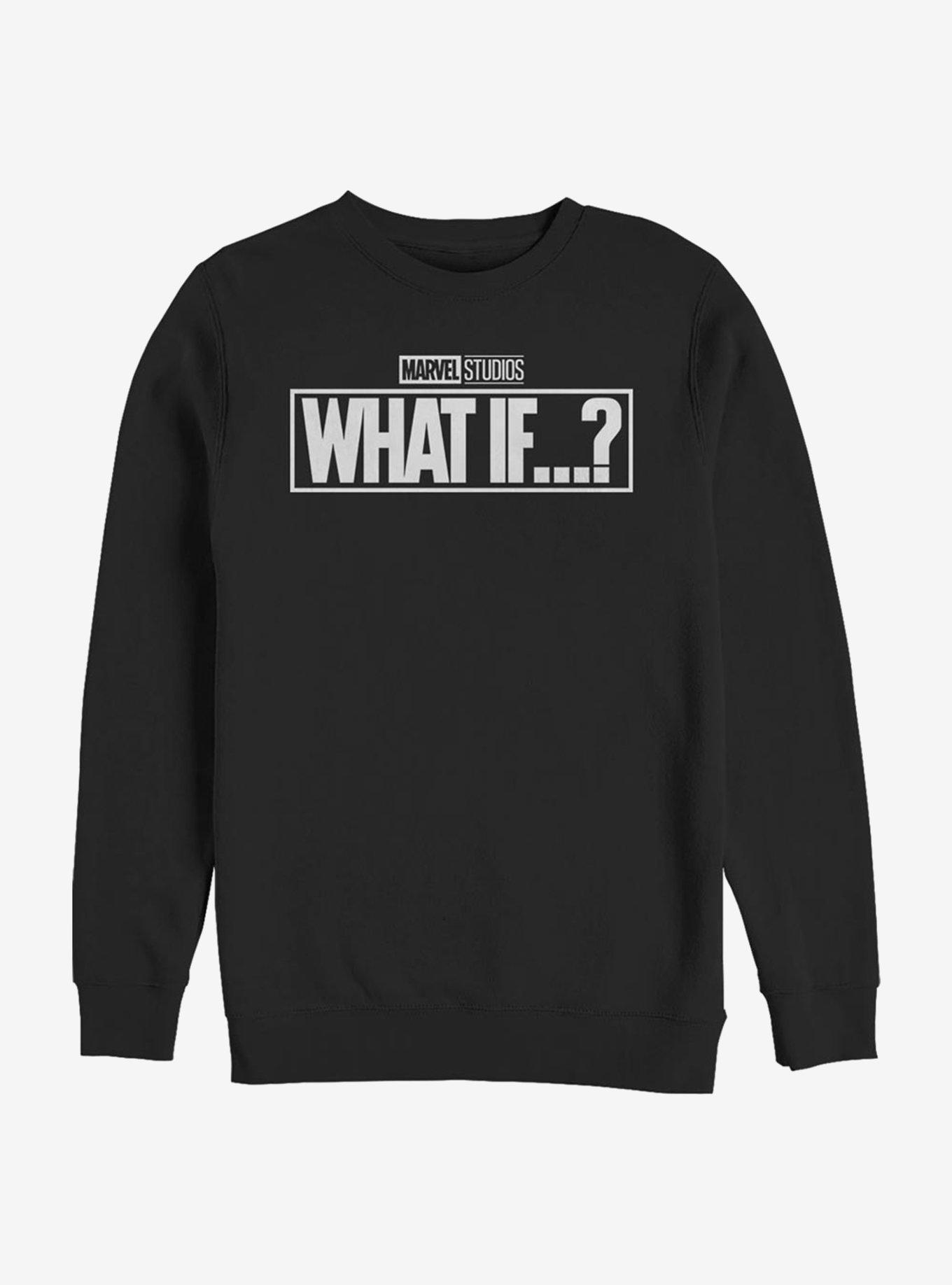 Marvel What If...? Black And White Crew Sweatshirt, BLACK, hi-res