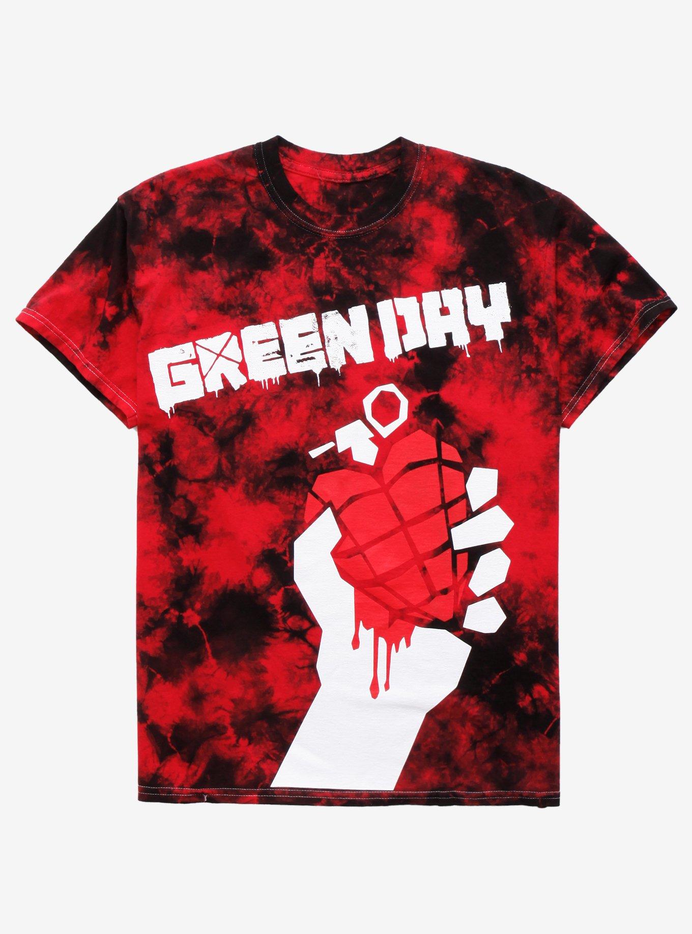 Green Day Shirt Revolution Raid Mens XL Mall Brand Black Hot Topic Crew Neck