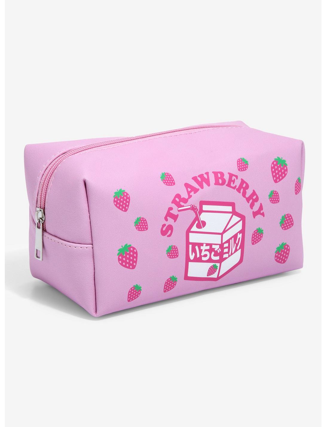 Strawberry Milk Makeup Bag, , hi-res
