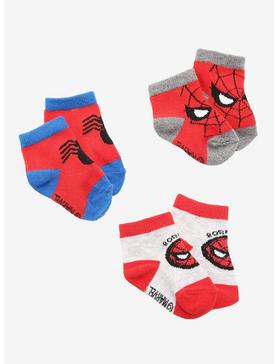 Spider-Man Face & Logo Infant Sock Set - BoxLunch Exclusive, , hi-res