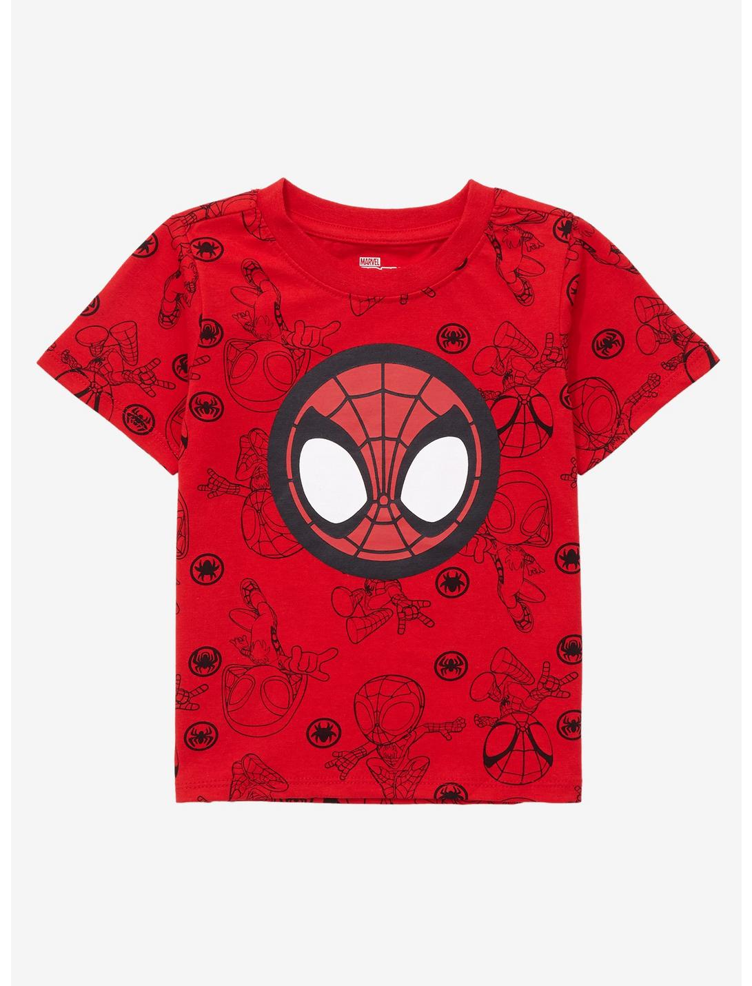 Marvel Spider-Man Friends Toddler T-Shirt - BoxLunch Exclusive, RED, hi-res