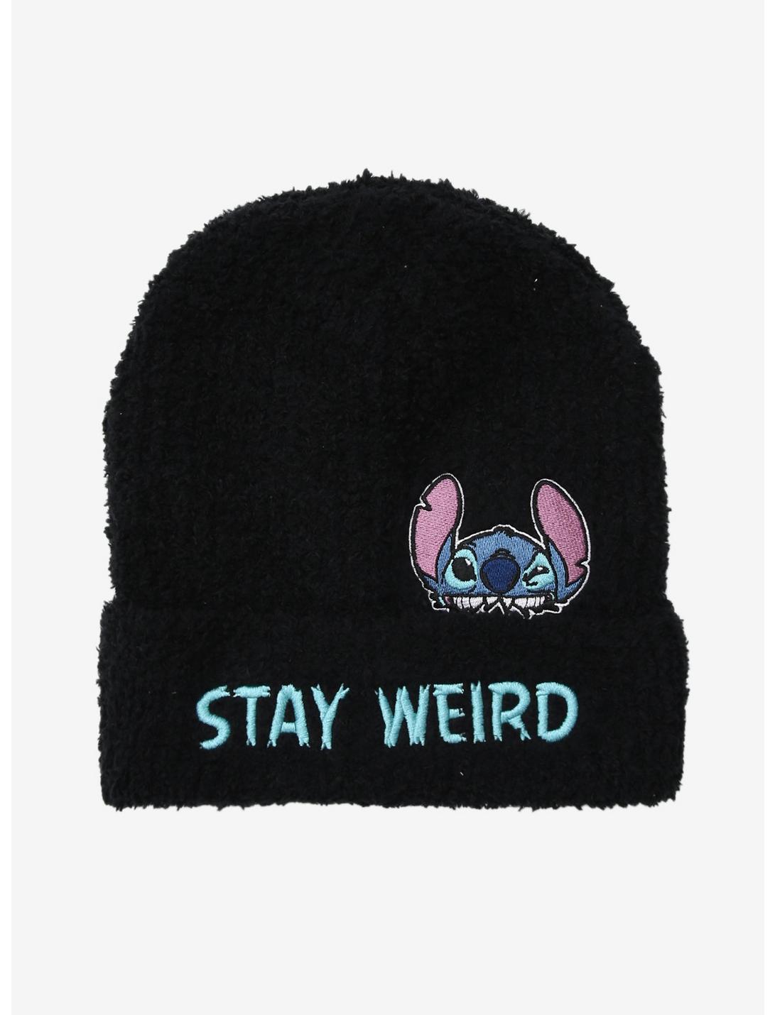 Disney Lilo & Stitch Fuzzy Stay Weird Beanie, , hi-res