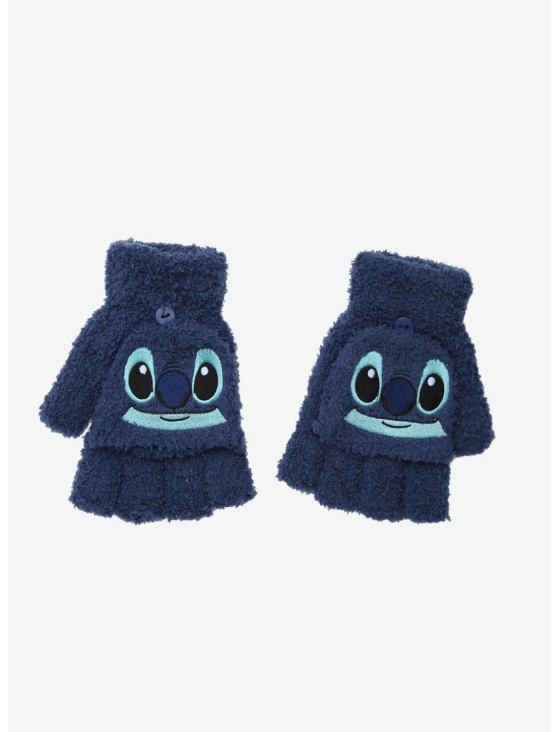 Disney Lilo & Stitch Fuzzy Stitch Gloves, , hi-res