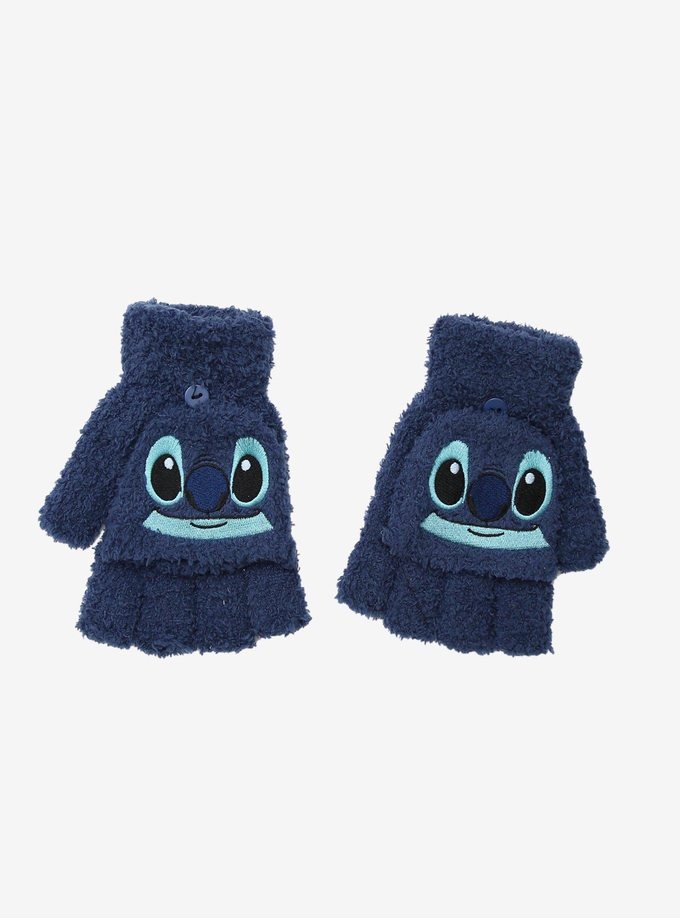 Disney Lilo & Stitch Fuzzy Stitch Gloves, , hi-res