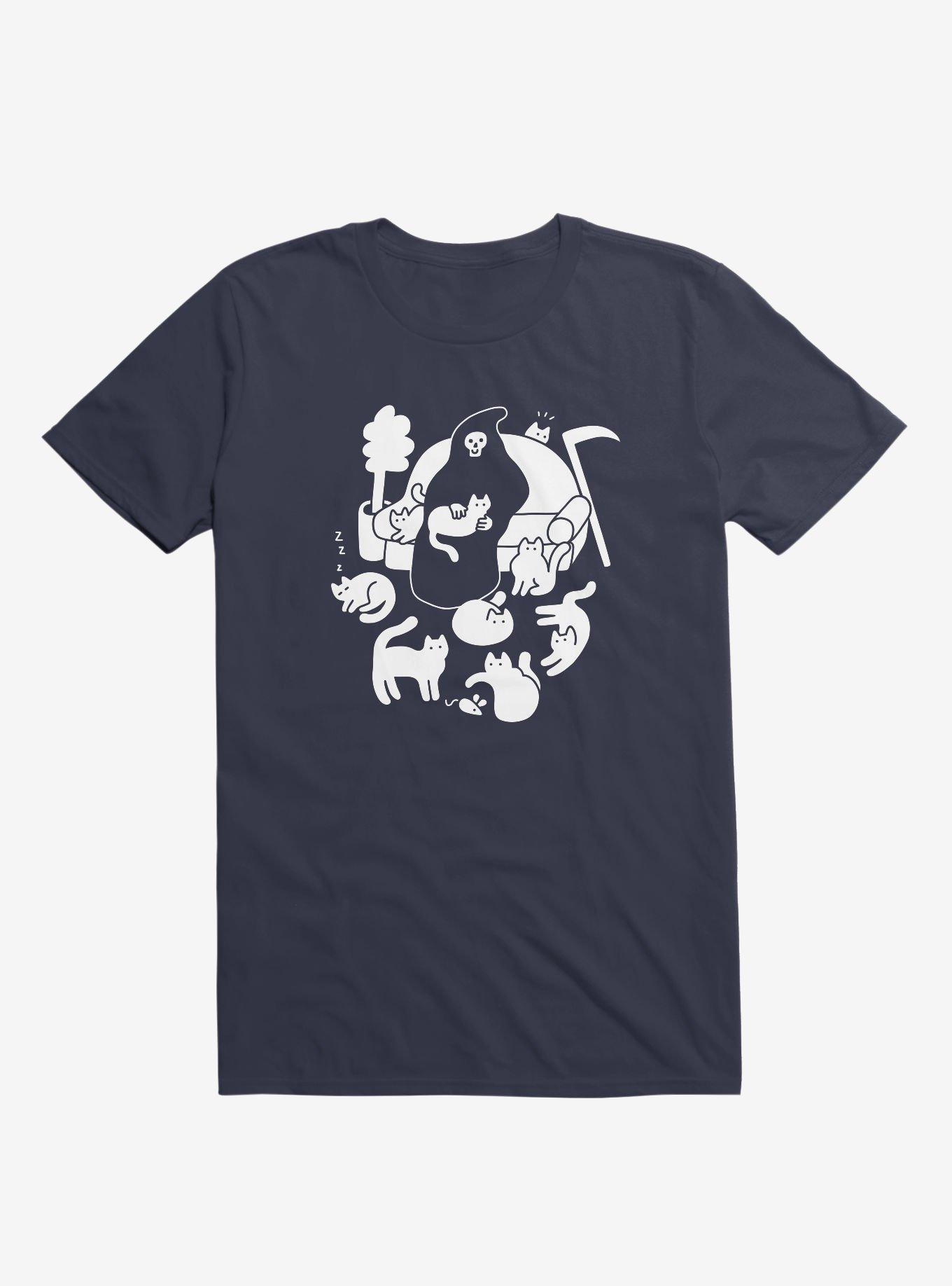 9 Lives T-Shirt, NAVY, hi-res