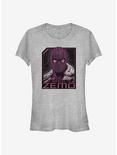 Marvel The Falcon And The Winter Soldier Badge Of Baron Zemo Girls T-Shirt, ATH HTR, hi-res