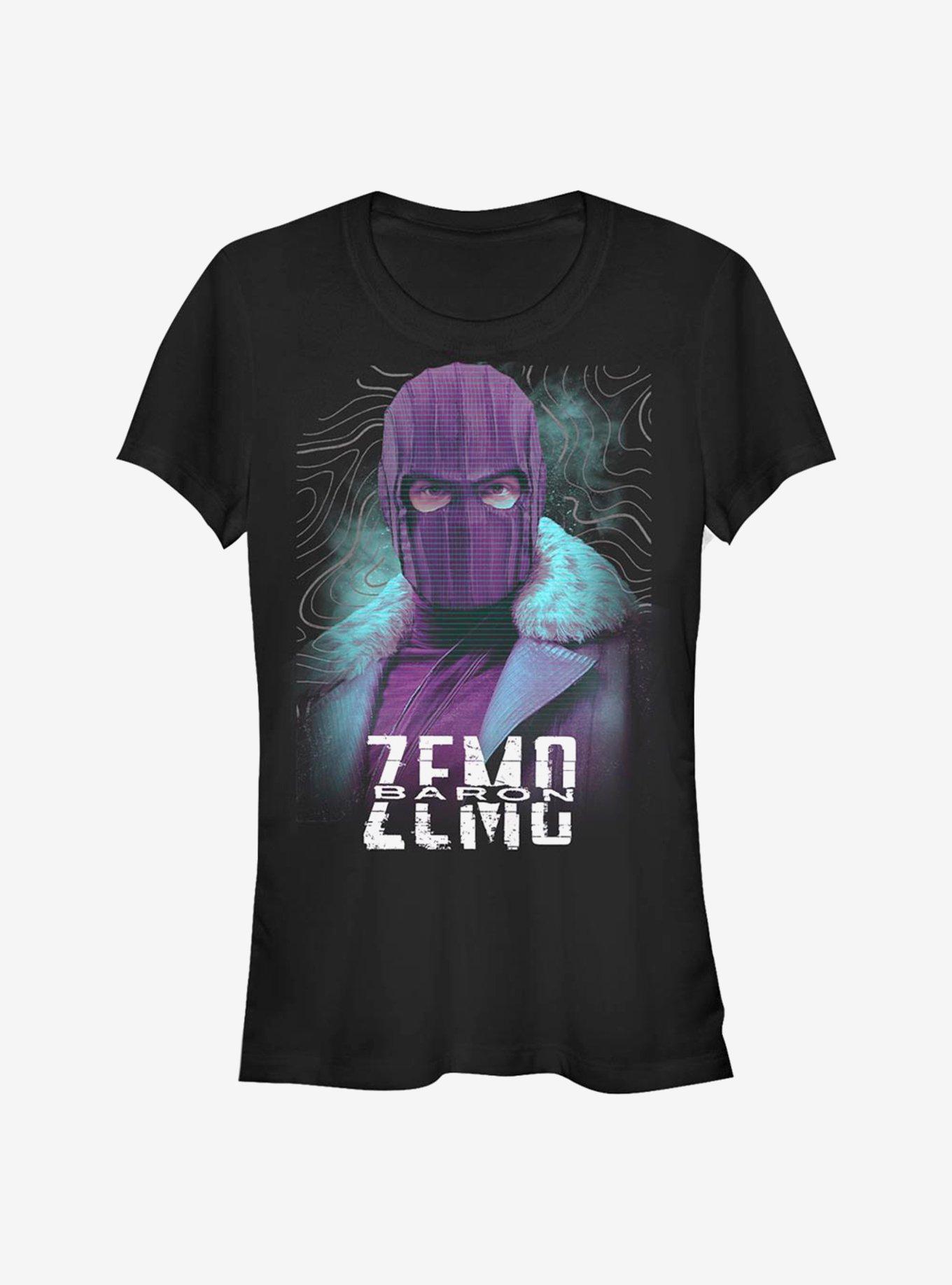 Marvel The Falcon And The Winter Soldier Baron Zemo Girls T-Shirt, BLACK, hi-res