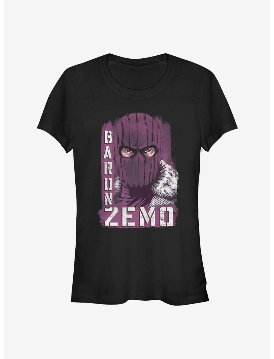 Marvel The Falcon And The Winter Soldier Named Baron Zemo Girls T-Shirt, BLACK, hi-res
