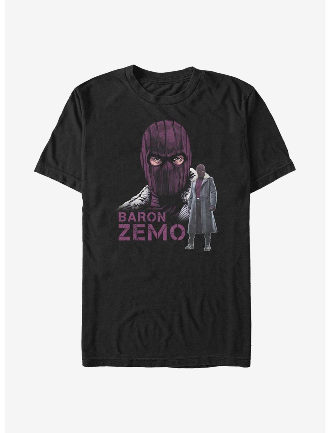 Marvel The Falcon And The Winter Soldier Masked Baron Zemo T-Shirt, BLACK, hi-res