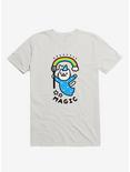 Magical Wizard Cat T-Shirt, WHITE, hi-res