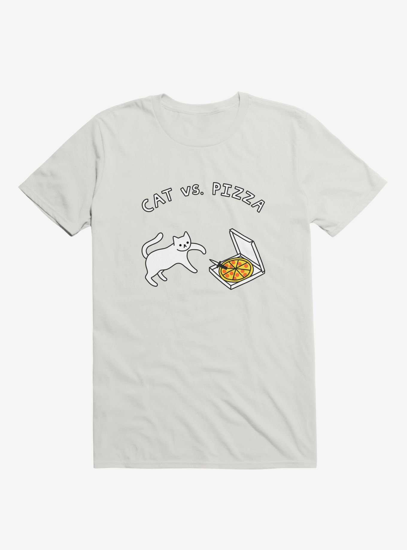 Cat Vs. Pizza T-Shirt, , hi-res