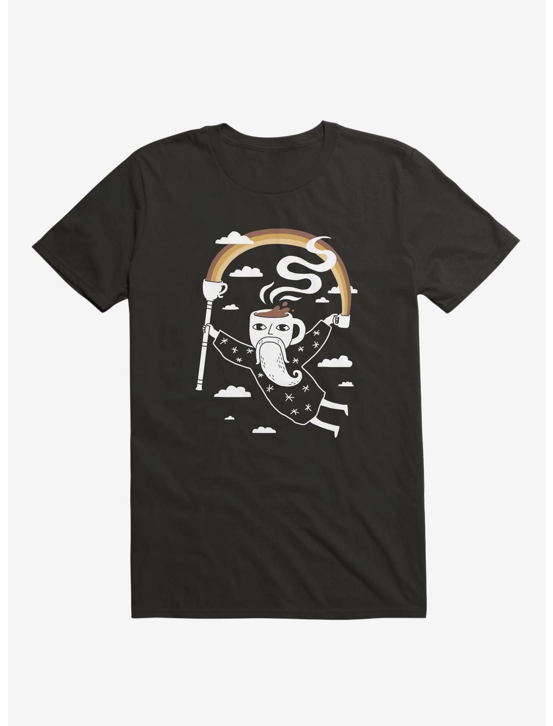Joe The Coffee Wizard T-Shirt, BLACK, hi-res