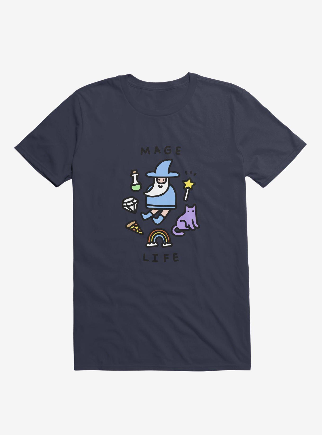 Mage Life T-Shirt, NAVY, hi-res